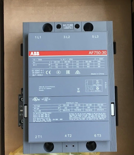 1SFL637001R7011 -  Khởi động từ ABB AF750-30-11-70 (750A, 100-250VAC/DC 1NO+1NC)